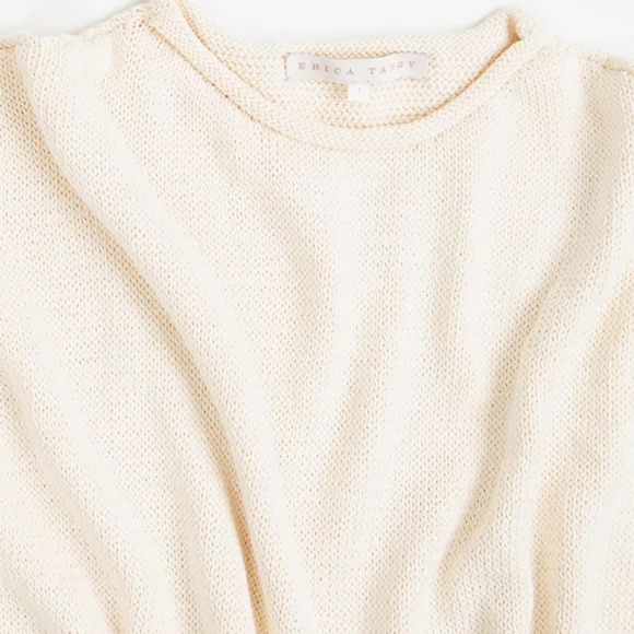 ERICA TANOV The Gabrielle Rollneck Sweater Natural Organic Cotton Handmade 1 S - Picture 6 of 16